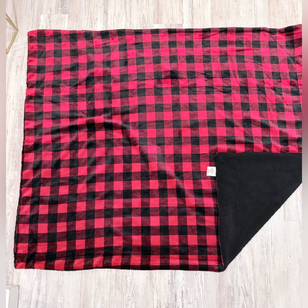 Red and Black Checkered Blanket